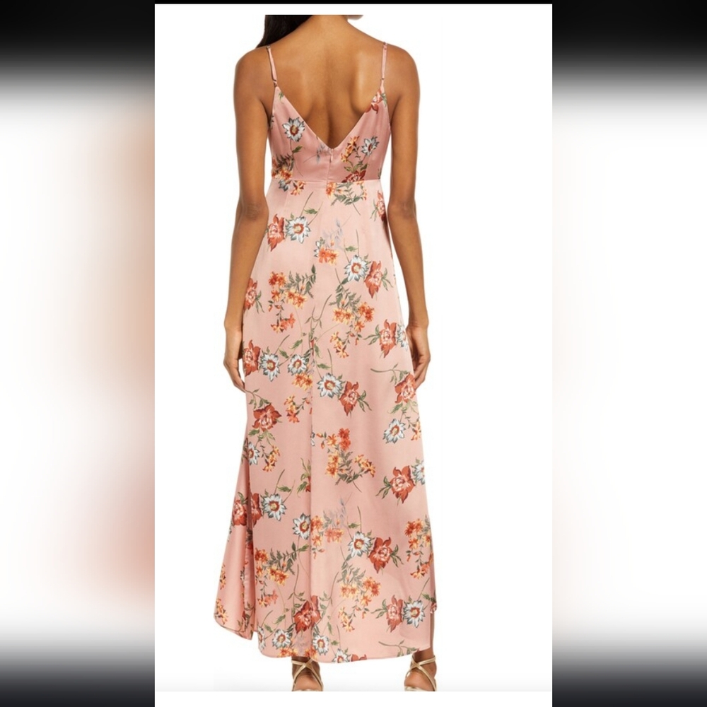 Lulus Floret Studios Mauve Floral Spaghetti Strap High- Low Sundress - Picture 7 of 10